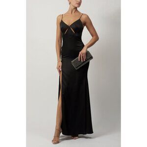Mascara London Evening Wear Cutout Mixi Dress Gown Prom Black Tie Wedding Guest